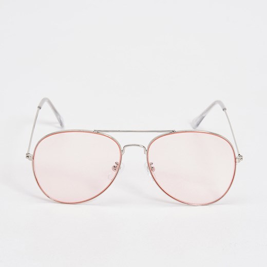 Sinsay - Okulary przeciwsłoneczne - Różowy  Sinsay One Size 