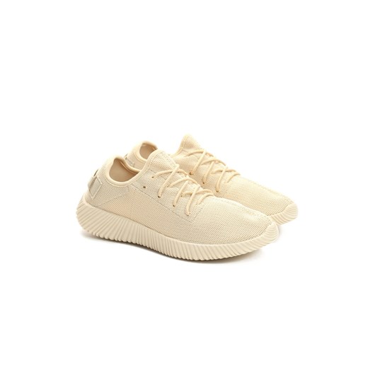 Beżowe Buty Sportowe Wan
