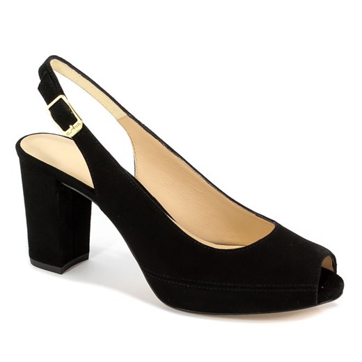 Sandały Unisa Nick 18 Ks Black Kid Suede Unisa 38 EuroButy.com.pl