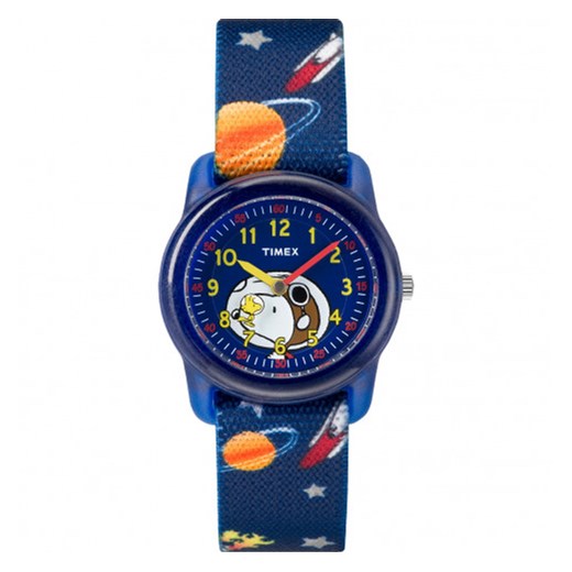 TW2R41800 - Zegarek Dziecięcy TIMEX z kolekcji x Peanuts – Snoopy&Outer Space - TW2R41800 Timex granatowy  otozegarki okazja 