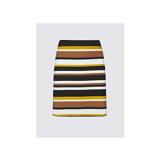 Striped A-Line Mini Skirt 