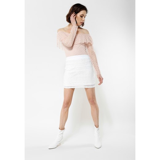 Biała Spódnica Showy Renee bezowy S, M, L, XL Renee odzież