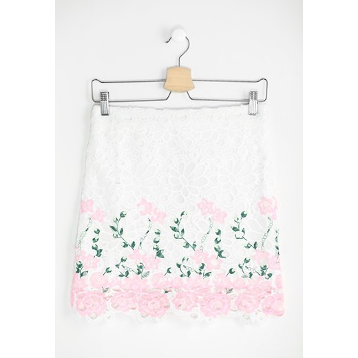 Biało-Różowa Spódnica Lavender bialy Renee S, M, L, XL Renee odzież