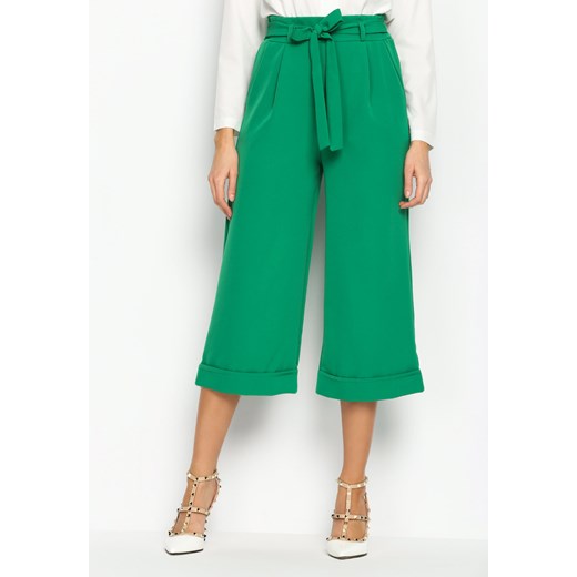 Zielone Spodnie Kuloto Italiano zielony Renee S, M, L Renee odzież