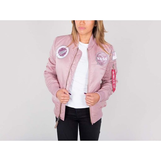 MA-1 VF NASA WMN SILVER PINK Alpha Industries runcolors.pl