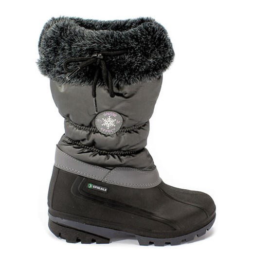 Śniegowce Spirale 0005953 Black Grey Spirale 37 wyprzedaż EuroButy.com.pl