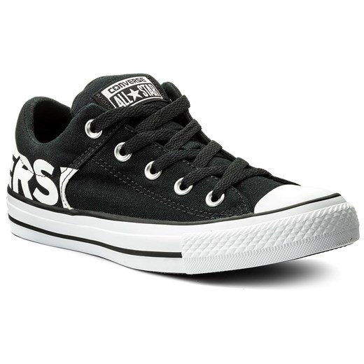 Trampki CONVERSE - Ctas High Street OX 160108C Black/Black/White czarny Converse 36.5 eobuwie.pl