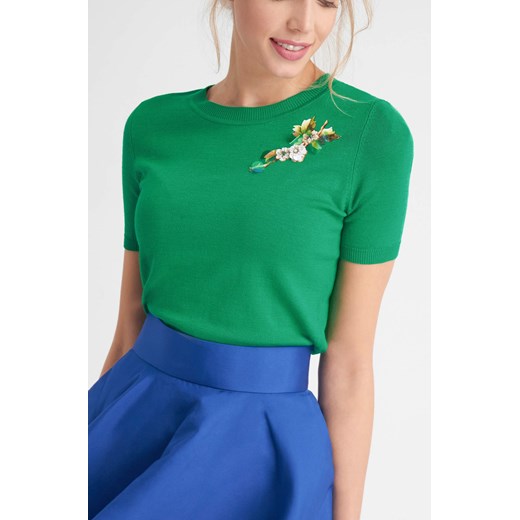 Sweter z aplikacją 3D ORSAY zielony S orsay.com