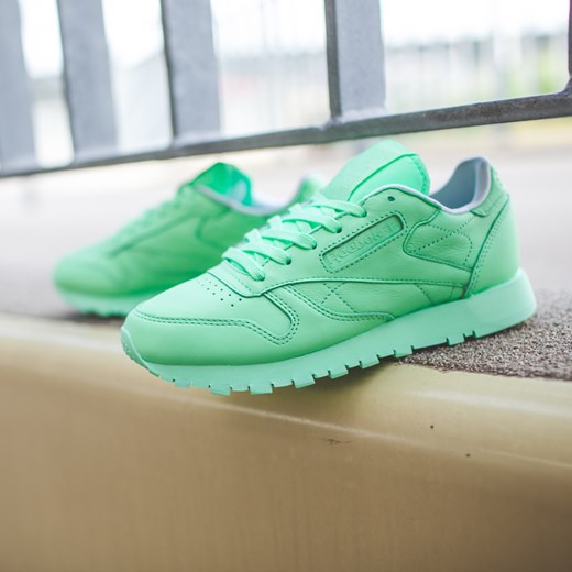 reebok classic leather mint green
