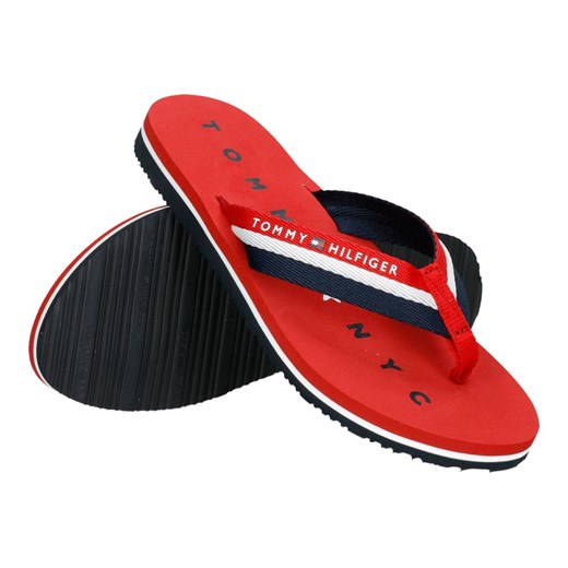 Japonki Tommy Hilfiger Loves NY Beach Sandal "Tango Red"