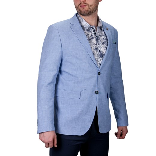 Marynarka męska błękitna 3475 Frappoli 60 Fashionmen