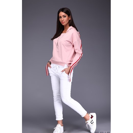 bluza damska roberta biagi ** bluza w różu+ taśmy z lampasem+ zamek Roberta Biagi M LUXURYONLINE