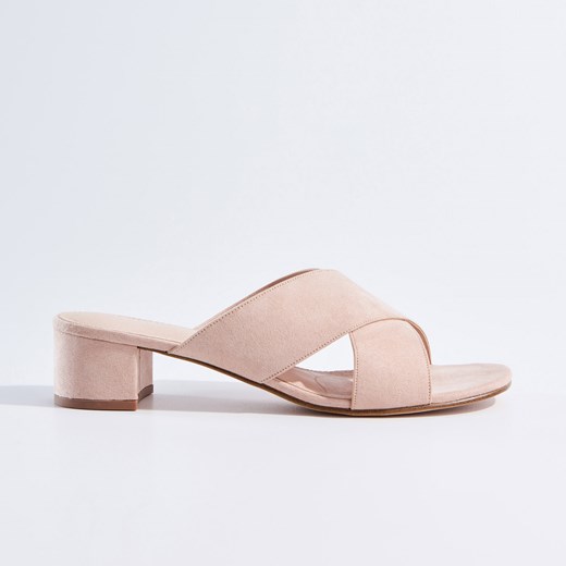 Mohito - Klapki na obcasie - Różowy Mohito bezowy 36 