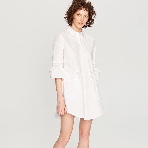 Reserved - Asymetryczna sukienka - Biały