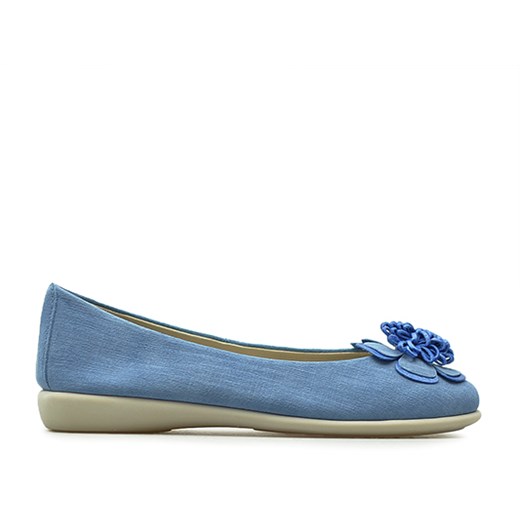 Baleriny Flexx A103/38 Niebieskie Flexx niebieski  Arturo-obuwie