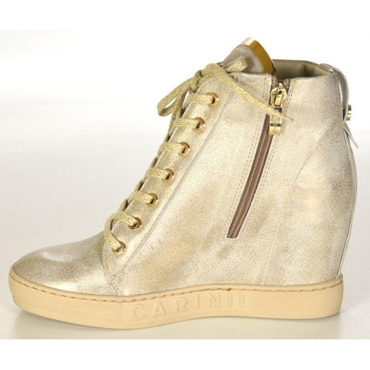 CARINII B4078-F76-000-B88 ZŁOTY Sneakersy damskie Carinii 39 okazja meritumobuwie