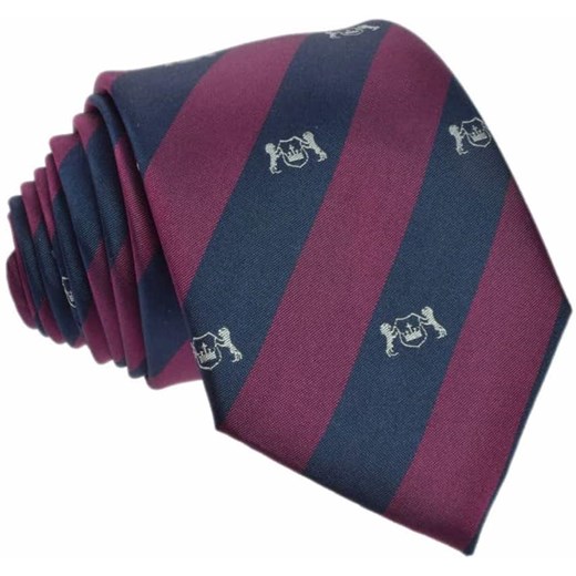 Krawat jedwabny klubowy (herb) fioletowy Republic Of Ties  