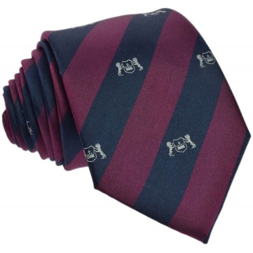 Krawat jedwabny klubowy (herb) Republic Of Ties czerwony  