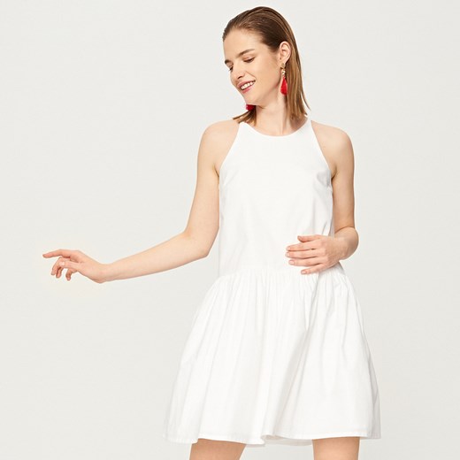 Reserved - Sukienka z rozkloszowanym dołem - Biały bialy Reserved 34 