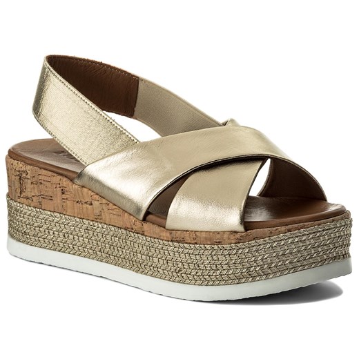 Espadryle INUOVO - 8761 Gold/Gold  Inuovo 36 eobuwie.pl