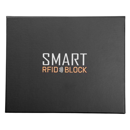 Portfel Koruma Smart RFID Block na karty i monety - czarny (zapinany) (SM-905PBL) Koruma Limited szary  Militaria.pl