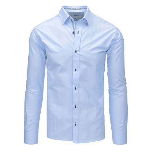 Elegancka koszula męska błękitna z długim rękawem (dx1477) Dstreet  XL 