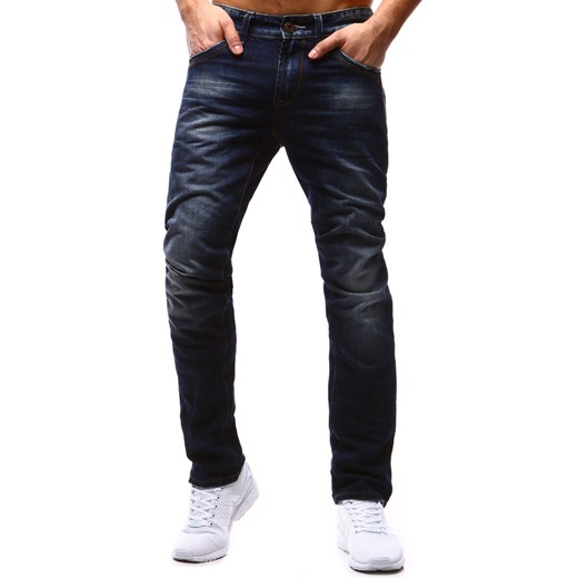 Spodnie jeansowe męskie niebieskie (ux1187) Dstreet  34 promocja  