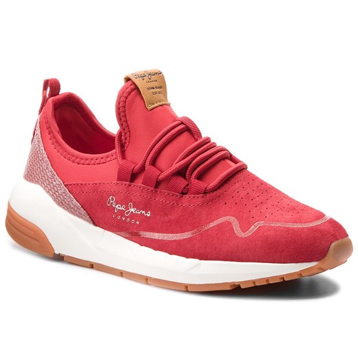 Sneakersy PEPE JEANS - Foster Light PLS30693 Red 255  Pepe Jeans 38 eobuwie.pl