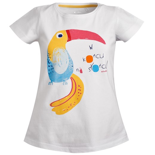 T-shirt z krótkim rękawem dla dziewczynki 9-13 lat Endo szary 152 endo.pl