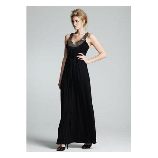 Czarna zdobiona sukienka, AX Paris