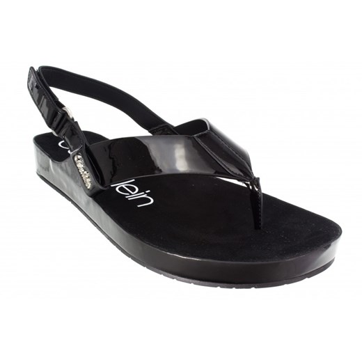 Japonki Manira Patent E6694 Black Calvin Klein czarny Ego w Calvin Klein Japonki Manira Patent E6694 Black Ceny i