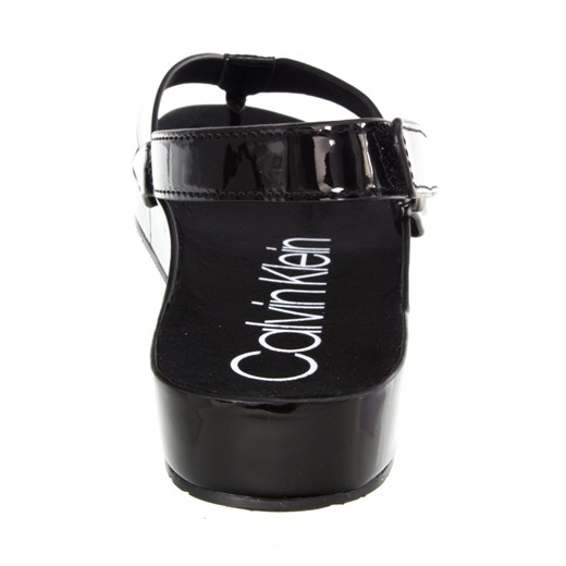 Japonki Manira Patent E6694 Black Calvin Klein czarny Ego w Calvin Klein Japonki Manira Patent E6694 Black Ceny i