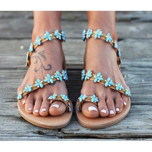 buty dimitra fragia ** greckie sandały - 100% skóra Dimitra Fragia rozowy 36 LUXURYONLINE