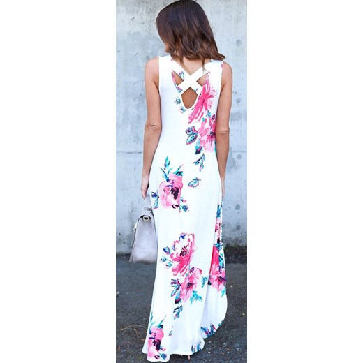 MAXI DRESS AVANI white  Elegrina S 