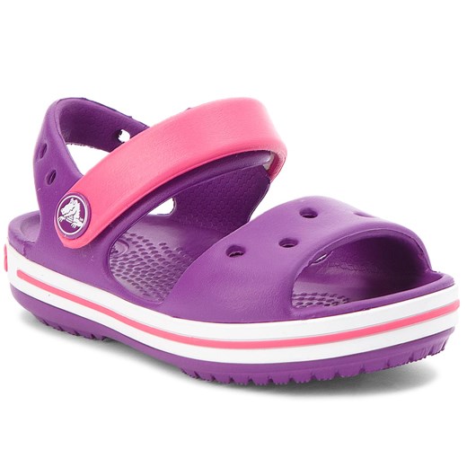 Sandały CROCS - Crocband Sandal Kids 12856 Amethyst/Paradise Pink Crocs fioletowy 30.5 eobuwie.pl