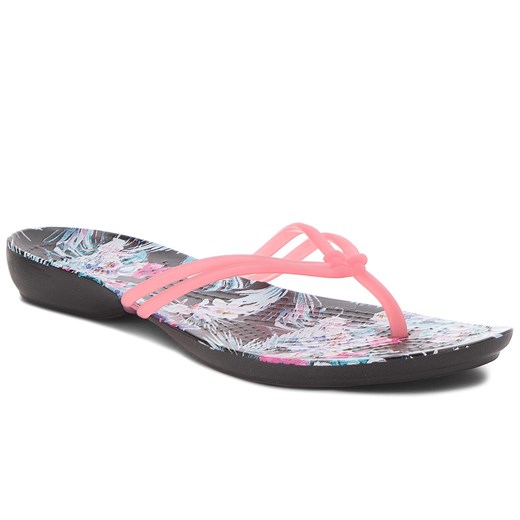 Japonki CROCS - Isabella Graphic Flip W 204196 Paradise Pink/Tropical Floral  Crocs 36.5 eobuwie.pl