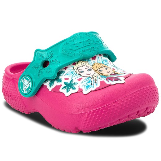 Klapki CROCS - Fun Lab Frozen Clog K 205013  Candy Pink rozowy Crocs 21 eobuwie.pl