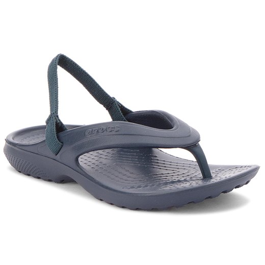 Japonki CROCS - Classic Flip K 202871 Navy niebieski Crocs 23 eobuwie.pl