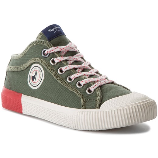 Trampki PEPE JEANS - Industry Ziggy PBS30339 Military Olive 741 bezowy Pepe Jeans 39 eobuwie.pl