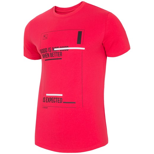 T-shirt męski  TSM221 - koral 4F   