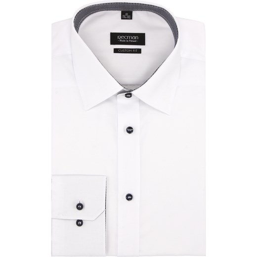 koszula bexley 2521/3 długi rękaw custom fit biały