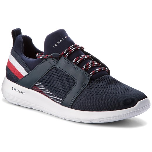 Sneakersy TOMMY HILFIGER - Technical Material Mix Sneaker FM0FM01345 Midnight 403 Tommy Hilfiger szary 41 eobuwie.pl