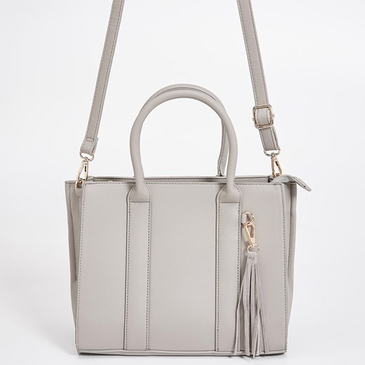 Sinsay - Torebka typu city bag - Jasny szar szary Sinsay One Size