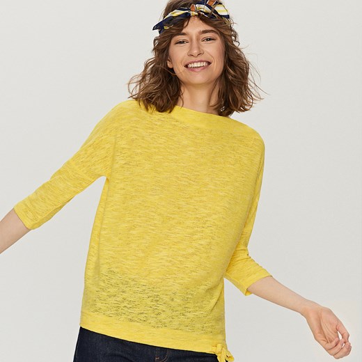 Reserved - Melanżowy sweter - Żółty  Reserved M 
