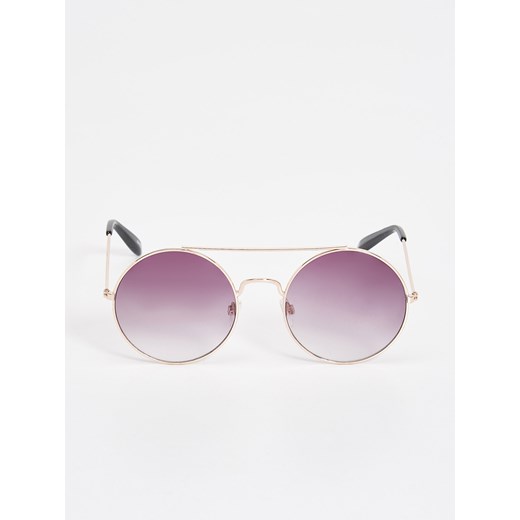 Sinsay - Okulary przeciwsłoneczne - Wielobarwn fioletowy Sinsay One Size 