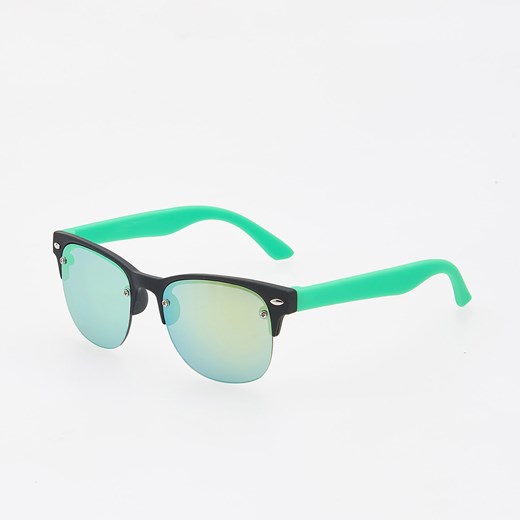 Reserved - Okulary przeciwsłoneczne - Czarny Reserved zielony One Size 