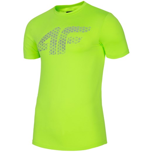 Koszulka treningowa męska TSMF259 - soczysta zieleń neon 4F   