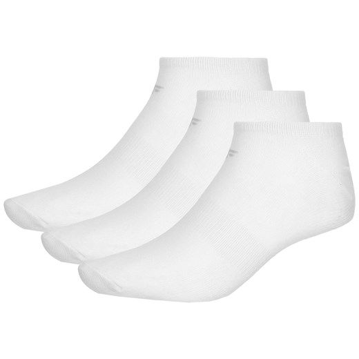 Skarpetki damskie (3 pary) SOD303 - biały + biały + biały  4F  