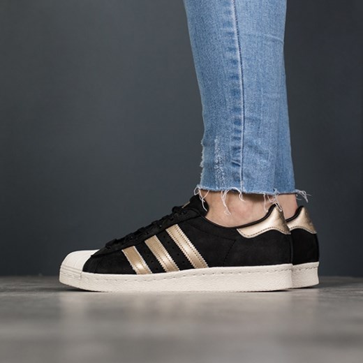 Buty damskie sneakersy adidas Originals Superstar 80s 999 BY9635 - CZARNY