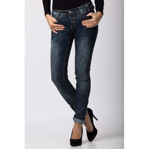 Spodnie jeansowe typu SlimFit - Urban Surface Urban Surface bialy XS cityruler2018 okazyjna cena 